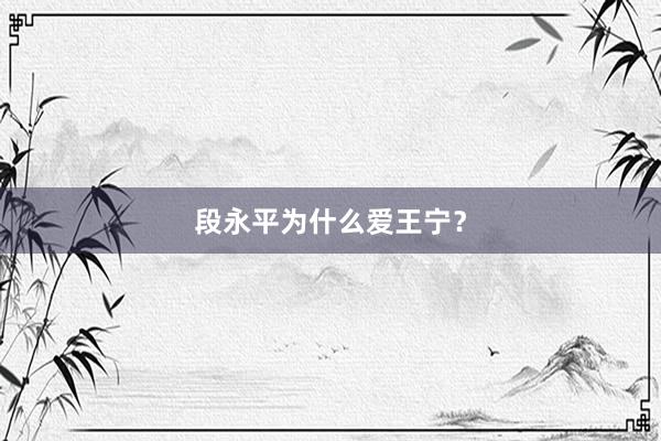 段永平为什么爱王宁？