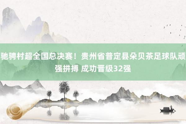 驰骋村超全国总决赛！贵州省普定县朵贝茶足球队顽强拼搏 成功晋级32强