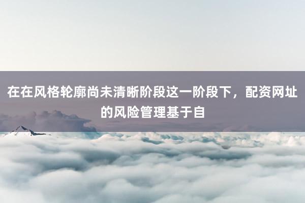 在在风格轮廓尚未清晰阶段这一阶段下，配资网址的风险管理基于自