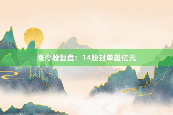 涨停股复盘:14股封单超亿元