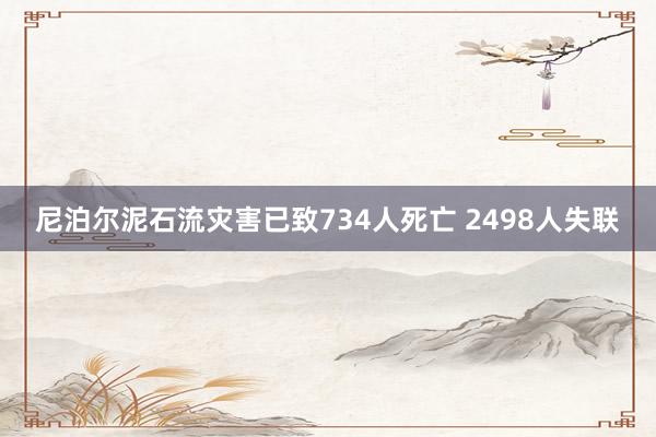 尼泊尔泥石流灾害已致734人死亡 2498人失联
