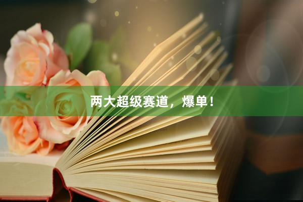 两大超级赛道，爆单！